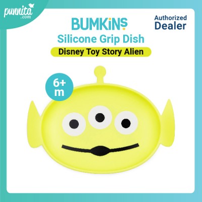 Bumkins Silicone Grip Dish จานหลุมซิลิโคน - Disney Toy Story Alien